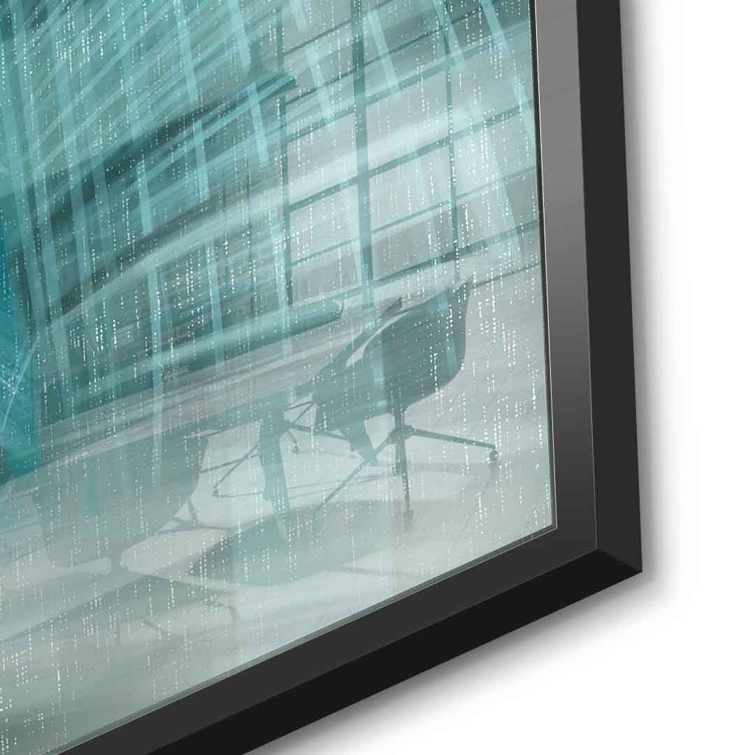 Shining City Pearl Glas - Acrylglasbild Detail