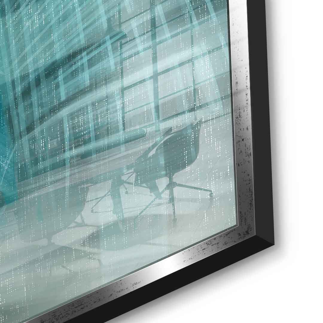 Shining City Pearl Glas - Acrylglasbild Detail