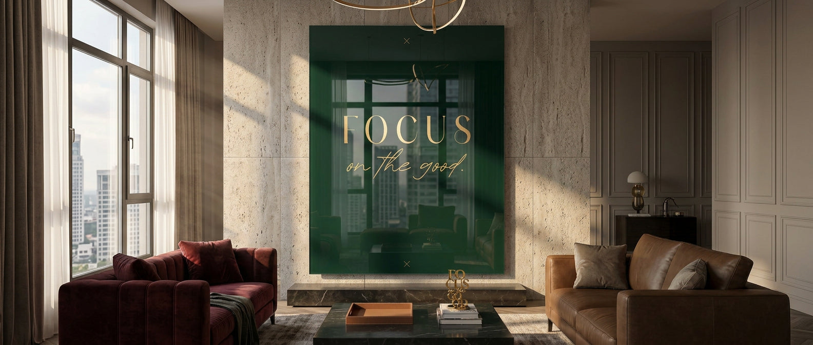 DOTCOMCANVAS FOCUS Acrylglasbild Website Banner