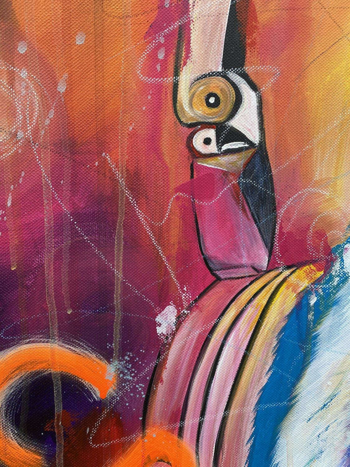 A little bit crazy Original – Detail