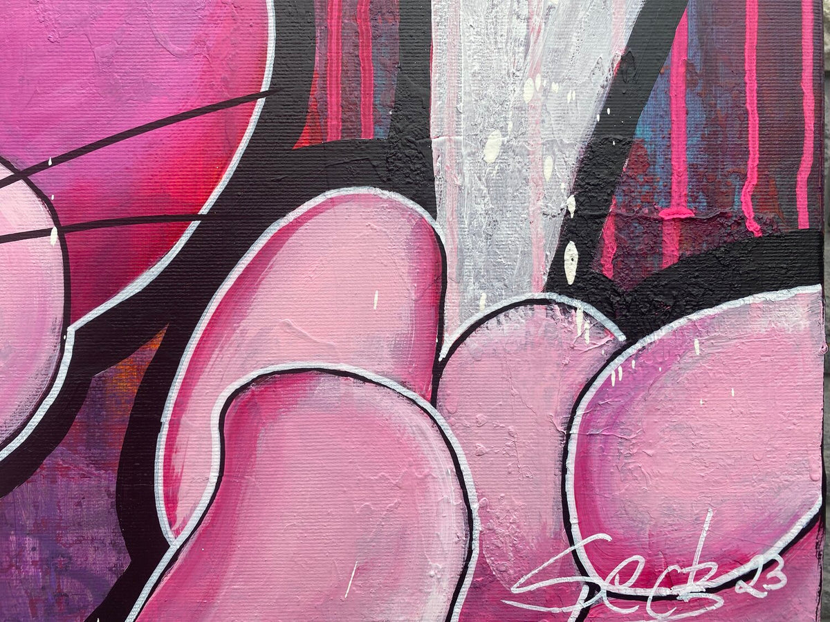 Feel Pink – Original, Detailansicht