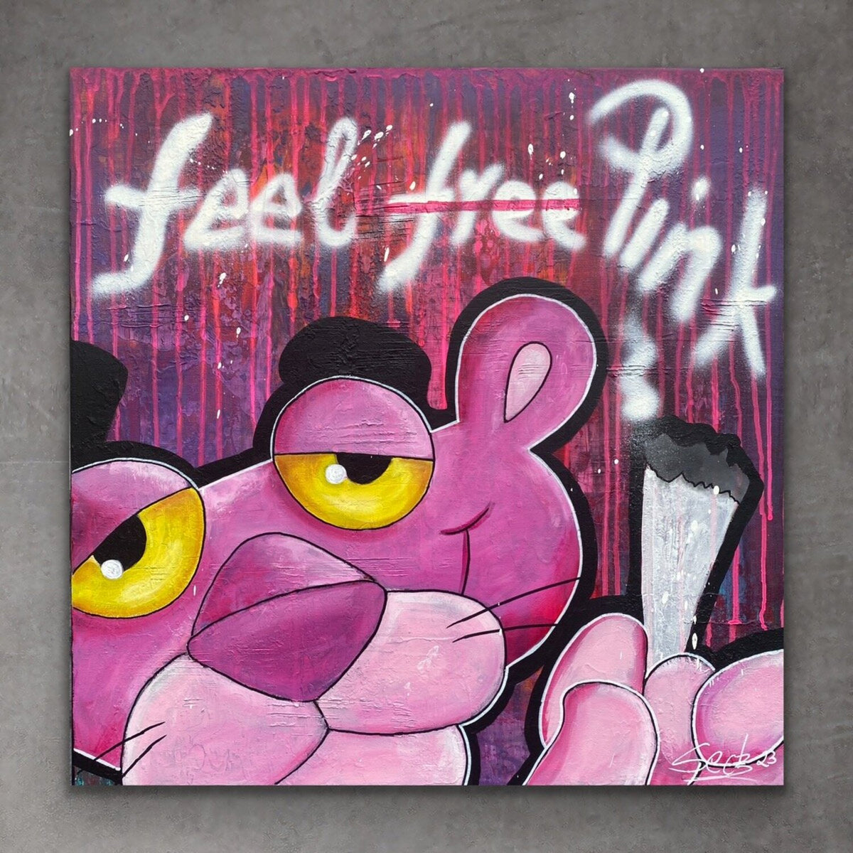Feel Pink – Original, Detailansicht