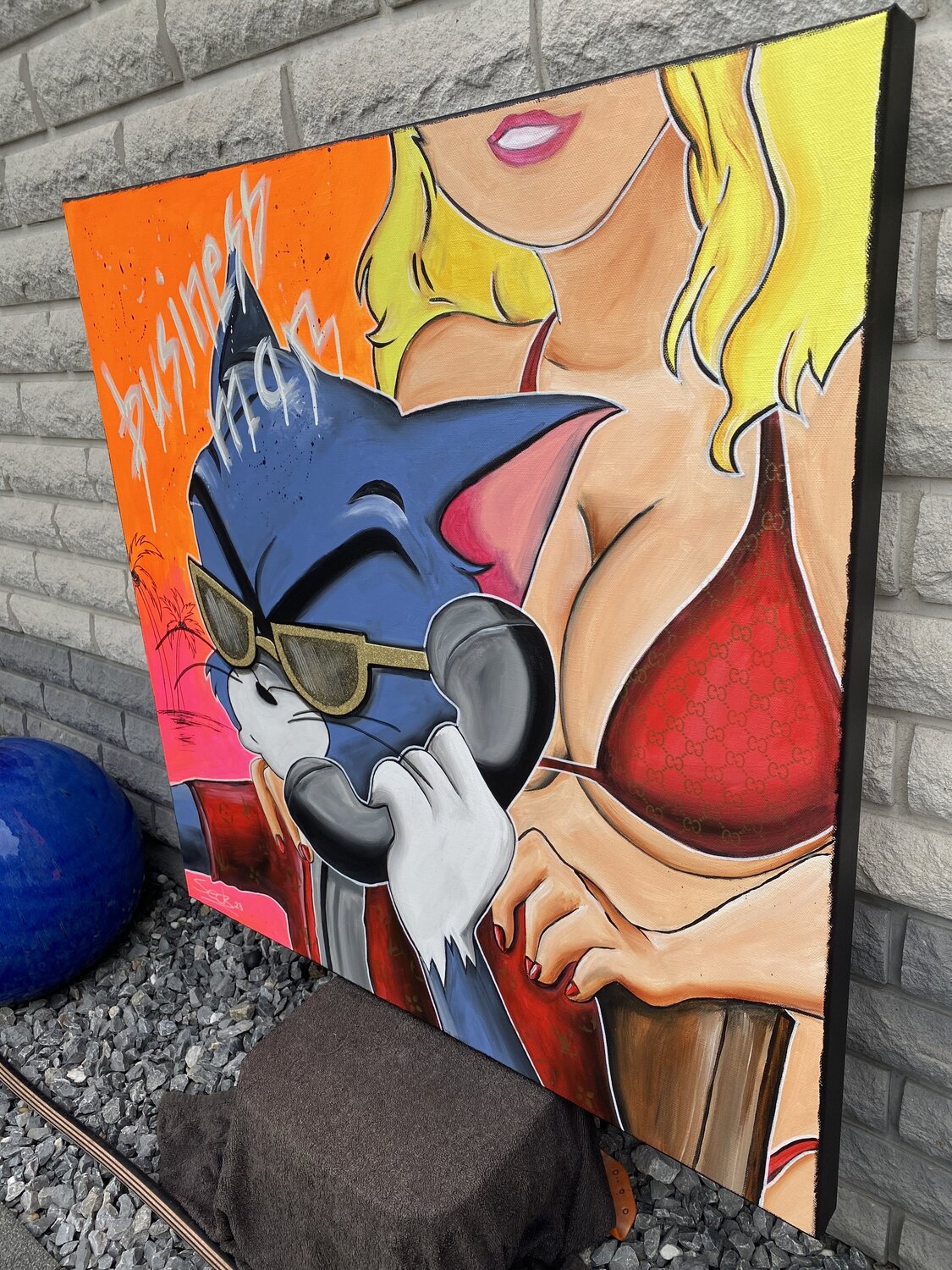 Business Man – Original, Detailansicht