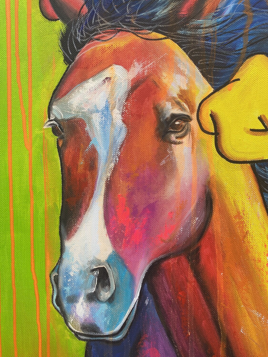 Wild and Lucky – Original, Detailansicht