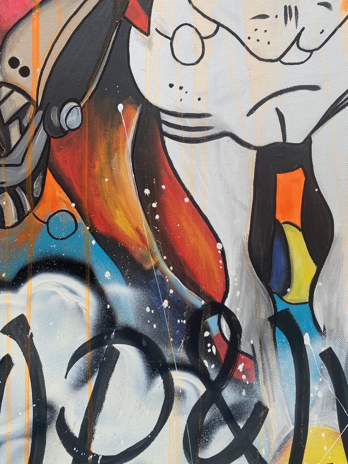Wild and Lucky – Original, Detailansicht