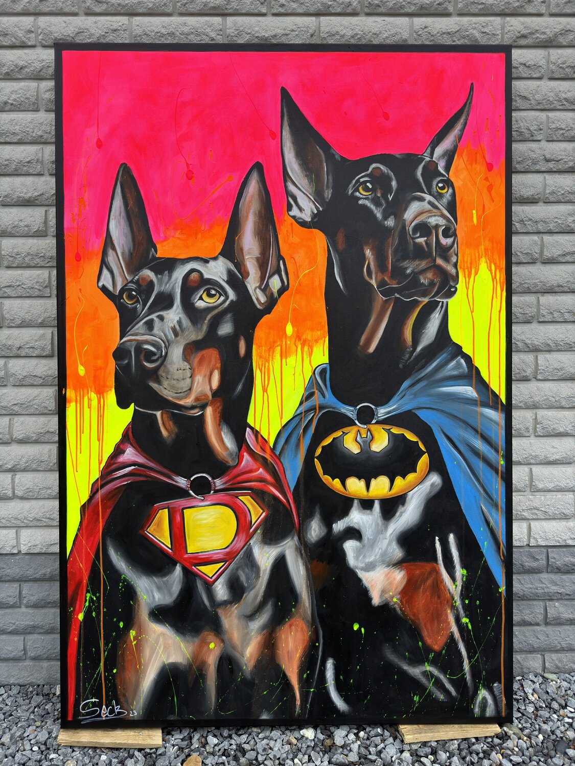 Hero Dogs – Original, Detailansicht