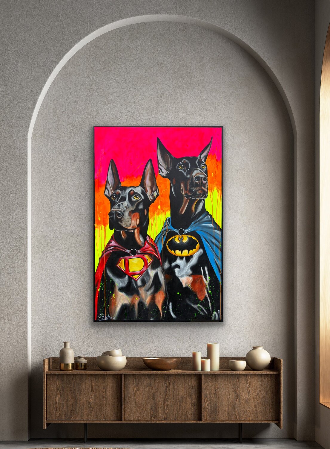Hero Dogs – Original im Raum