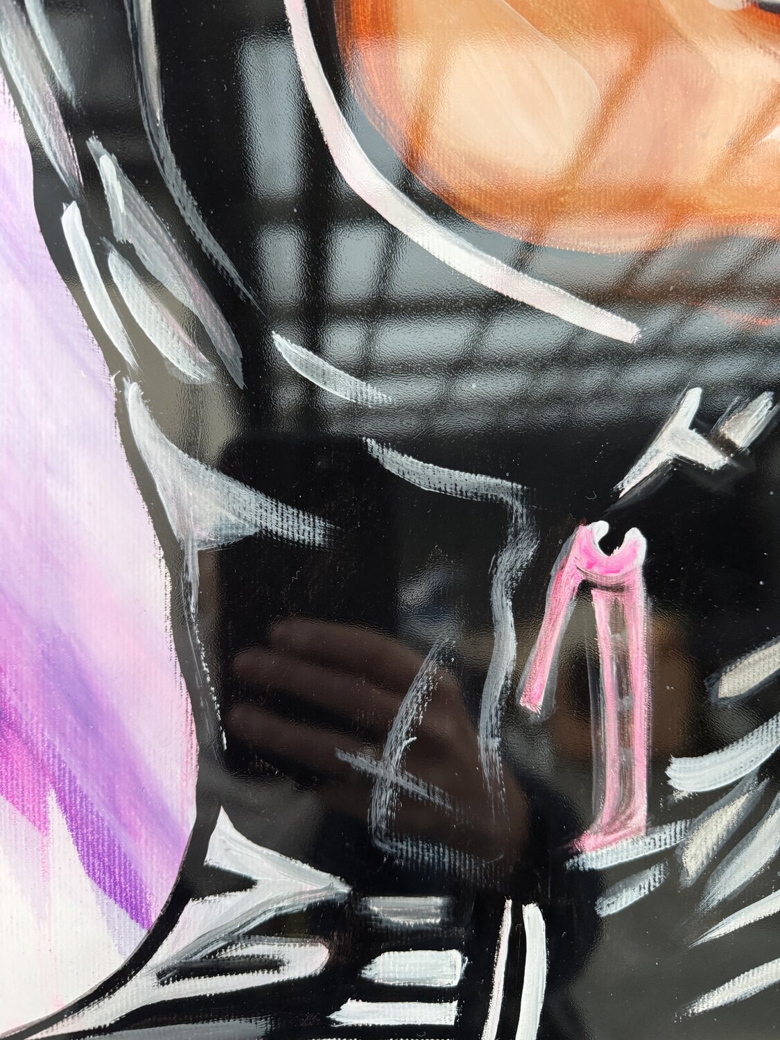 Pink Frozen – Original, Detailansicht