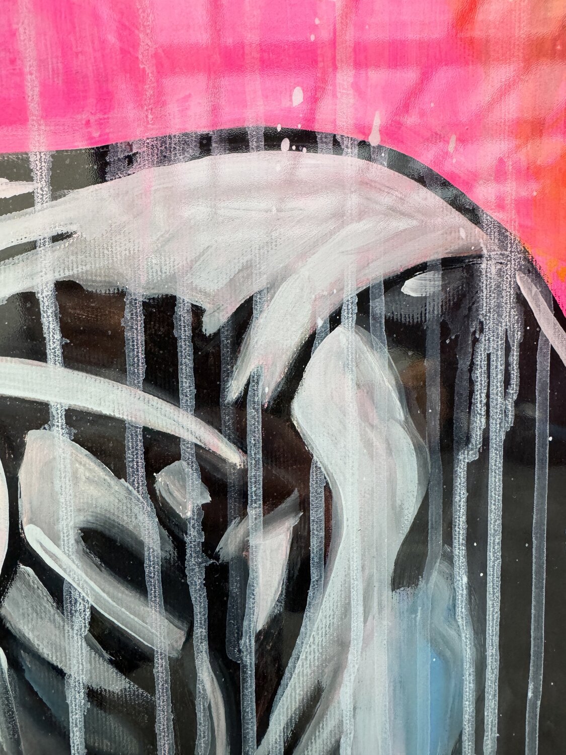 Pink Frozen – Original, Detailansicht
