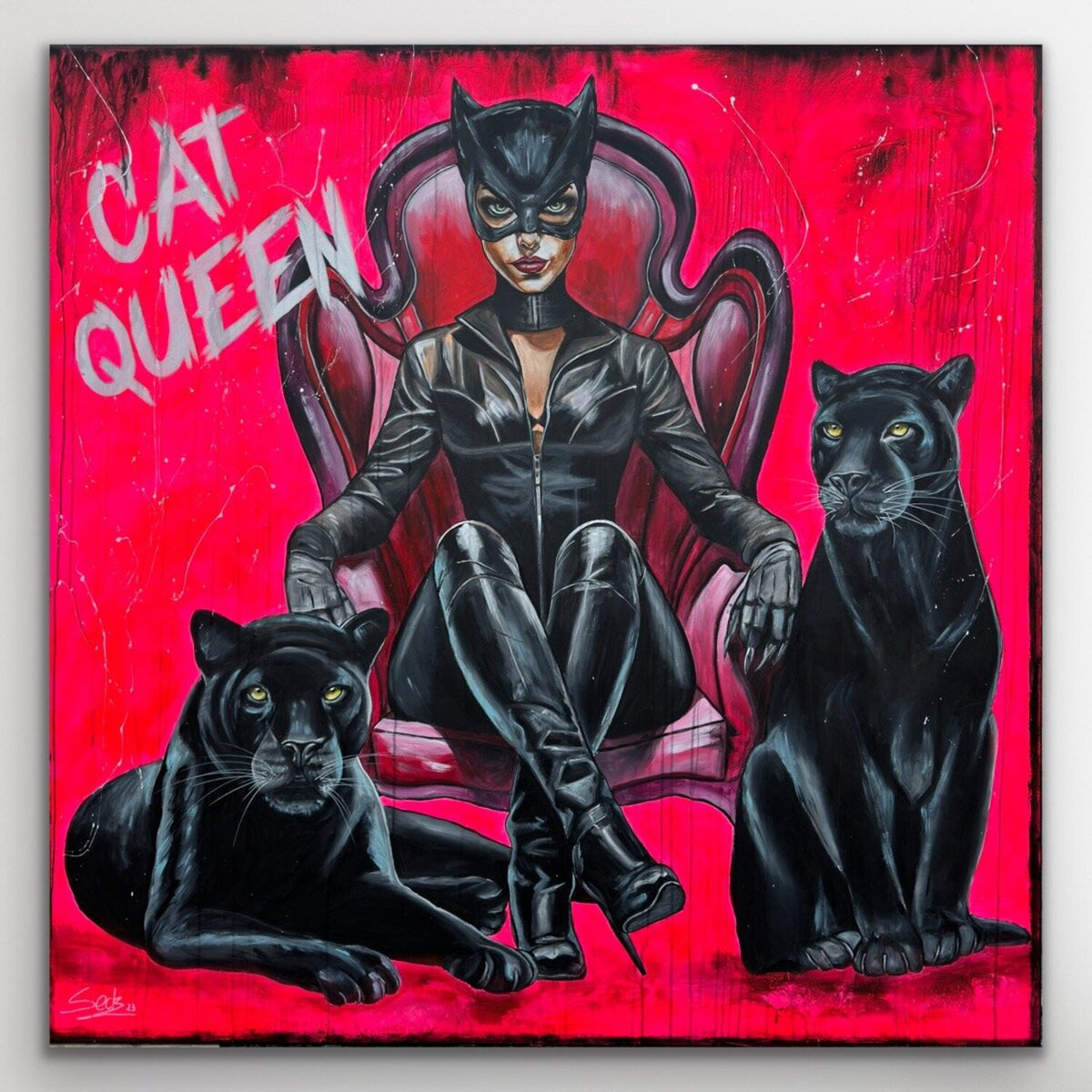 Cat Queen – Original, Detailansicht