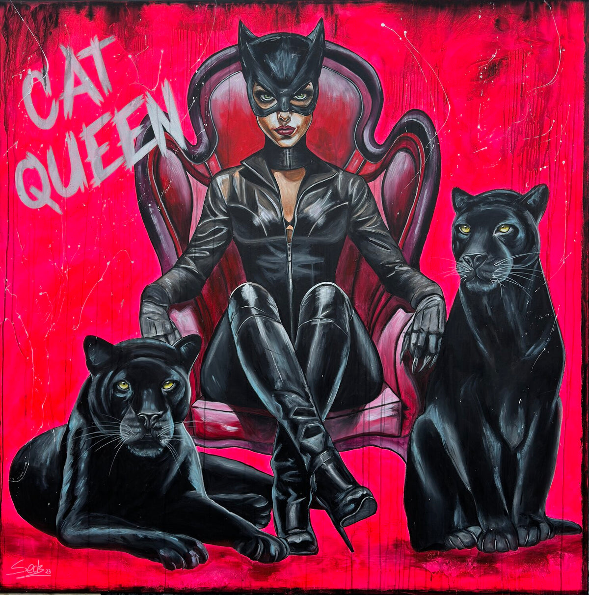Cat Queen – Original, Detailansicht