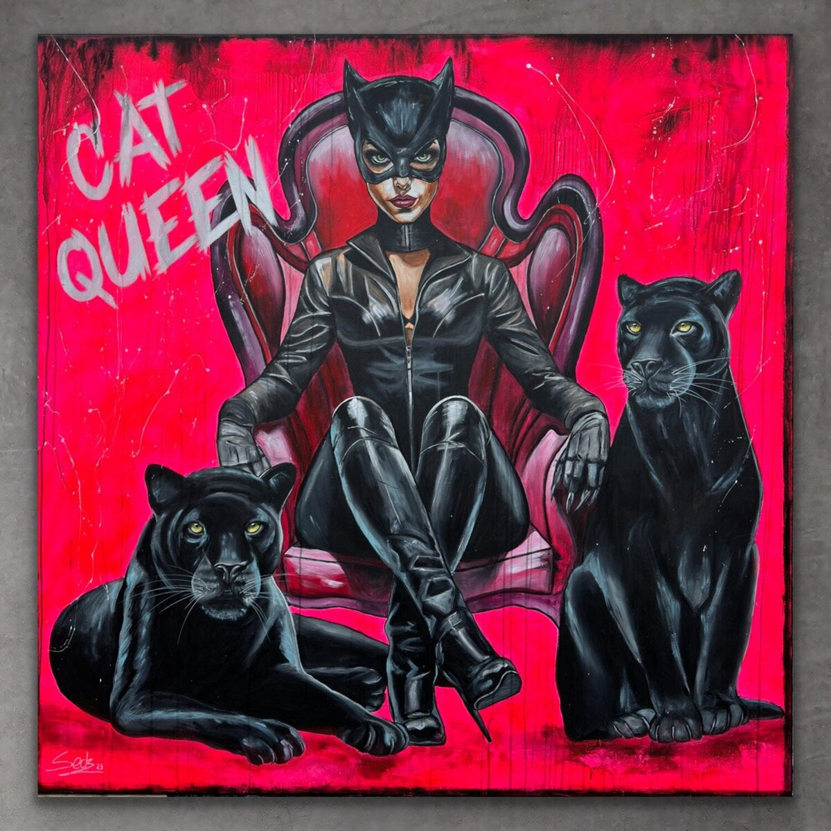 Cat Queen – Original, Detailansicht