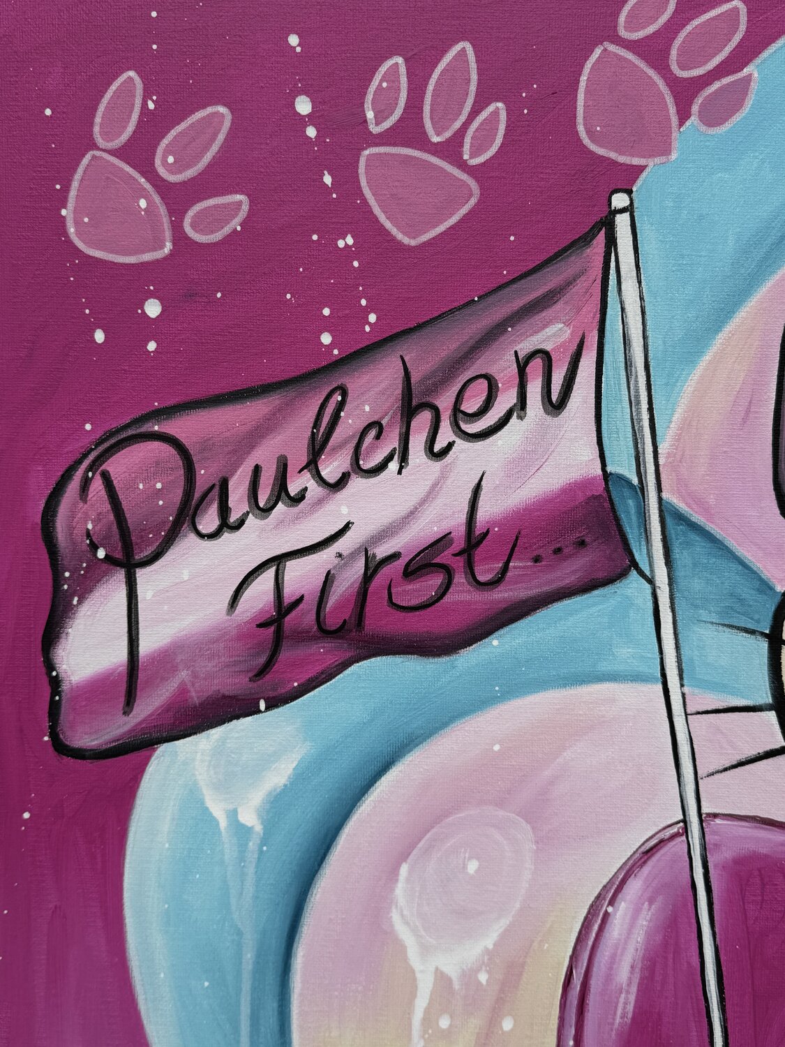 Paulchen first – Original, Detailansicht