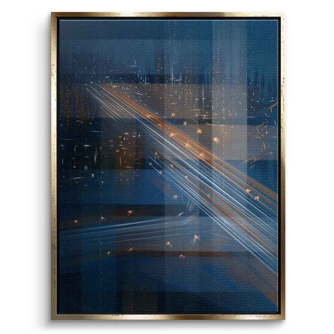 Leinwandbild Goldener Rahmen