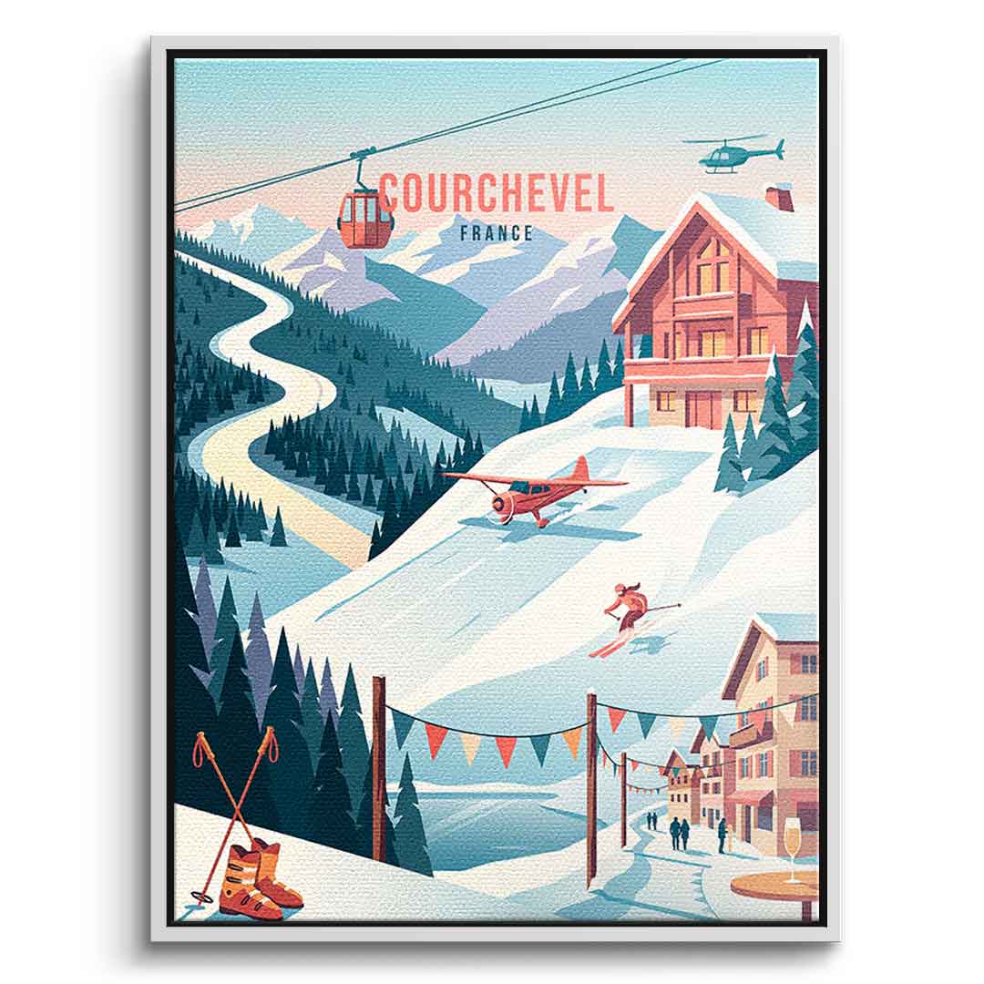 Courchevel Leinwandbild