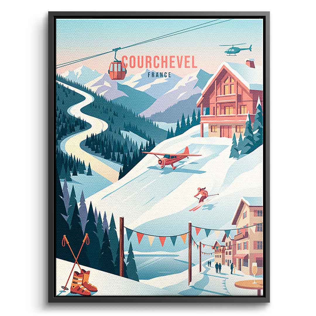 Courchevel Leinwandbild