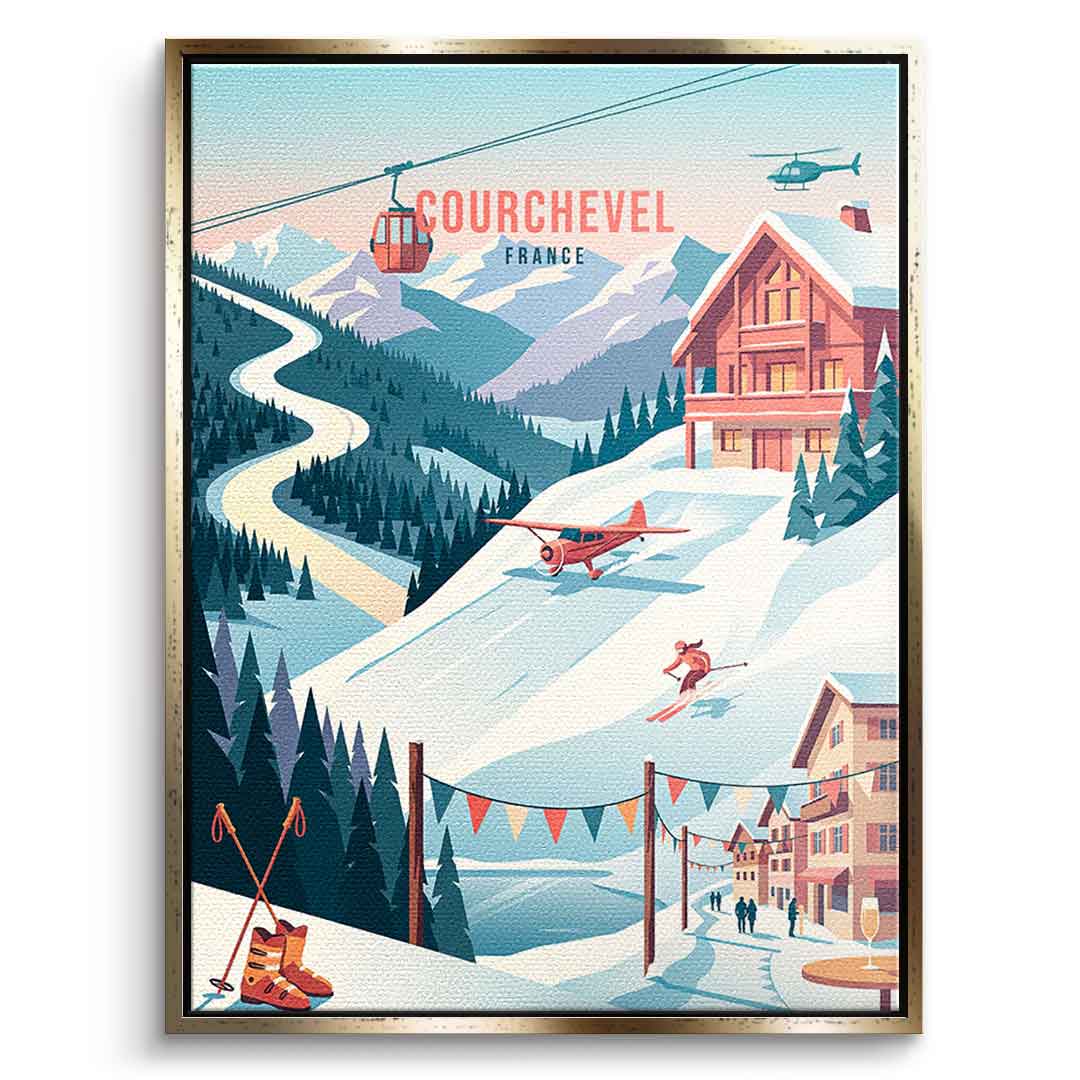 Courchevel Leinwandbild