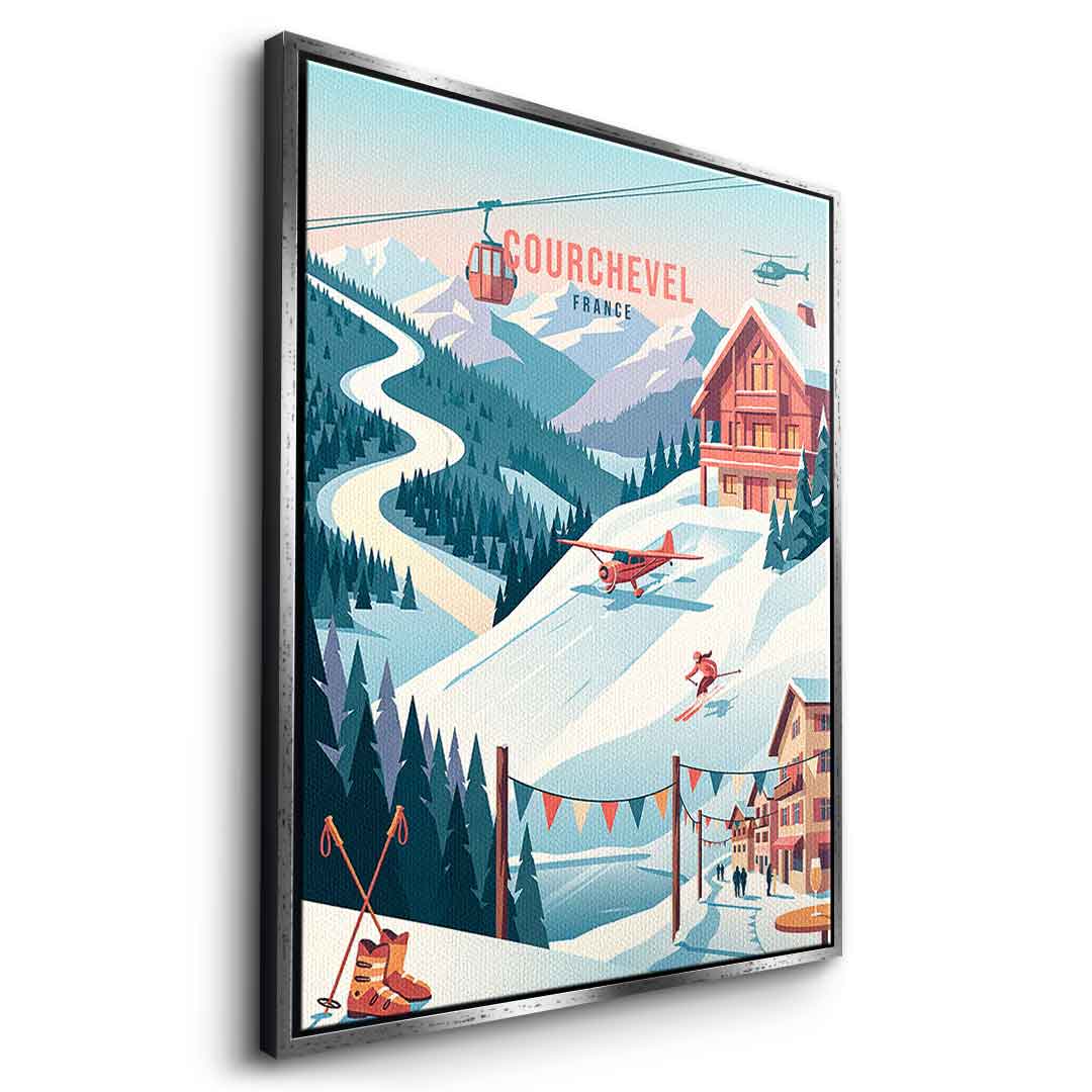 Courchevel Leinwandbild