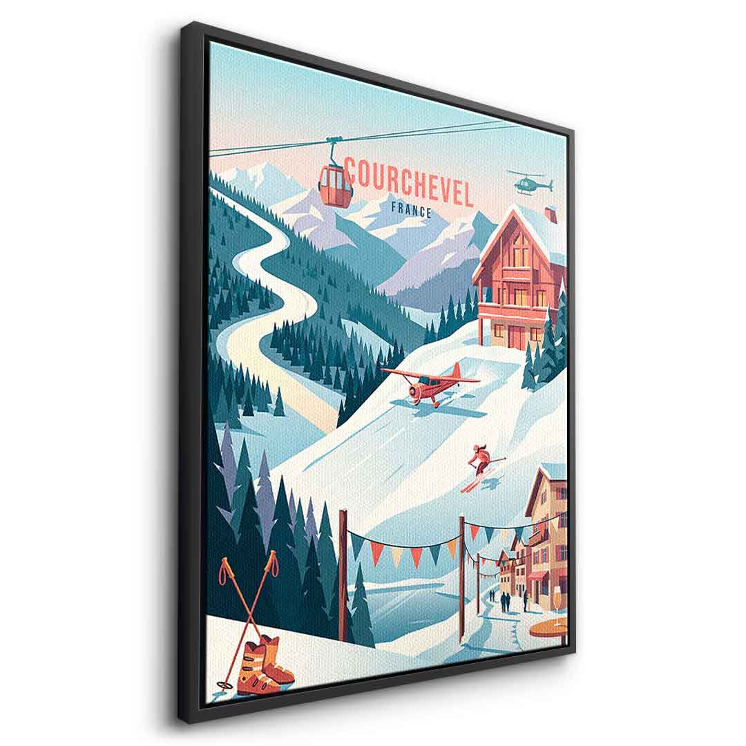 Courchevel Leinwandbild