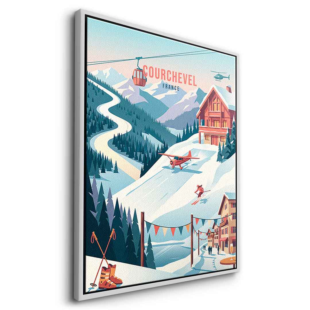 Courchevel Leinwandbild