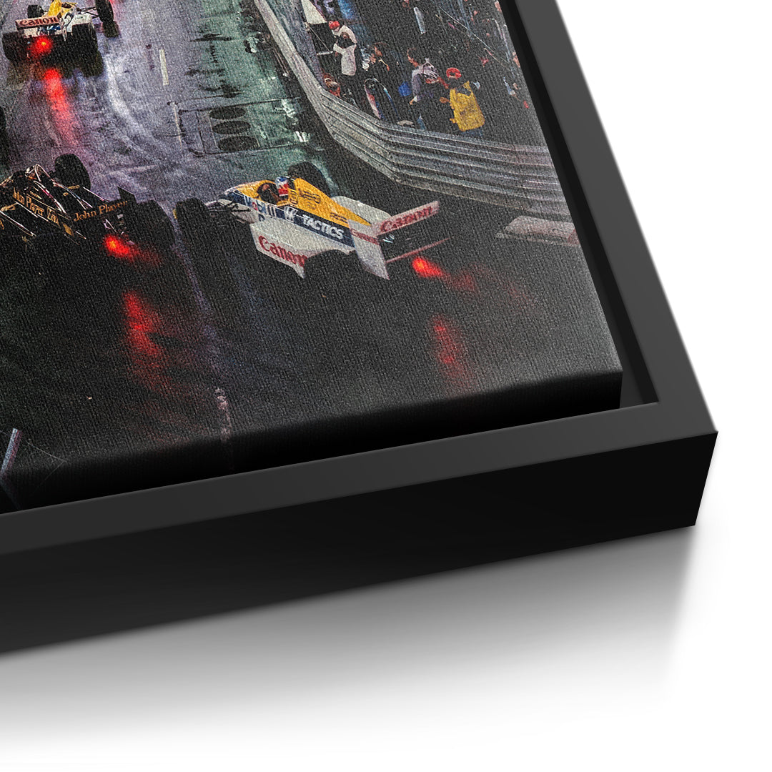 DOTCOMCANVAS New York F1 Leinwandbild Detailansicht mit schwarzem Rahmen