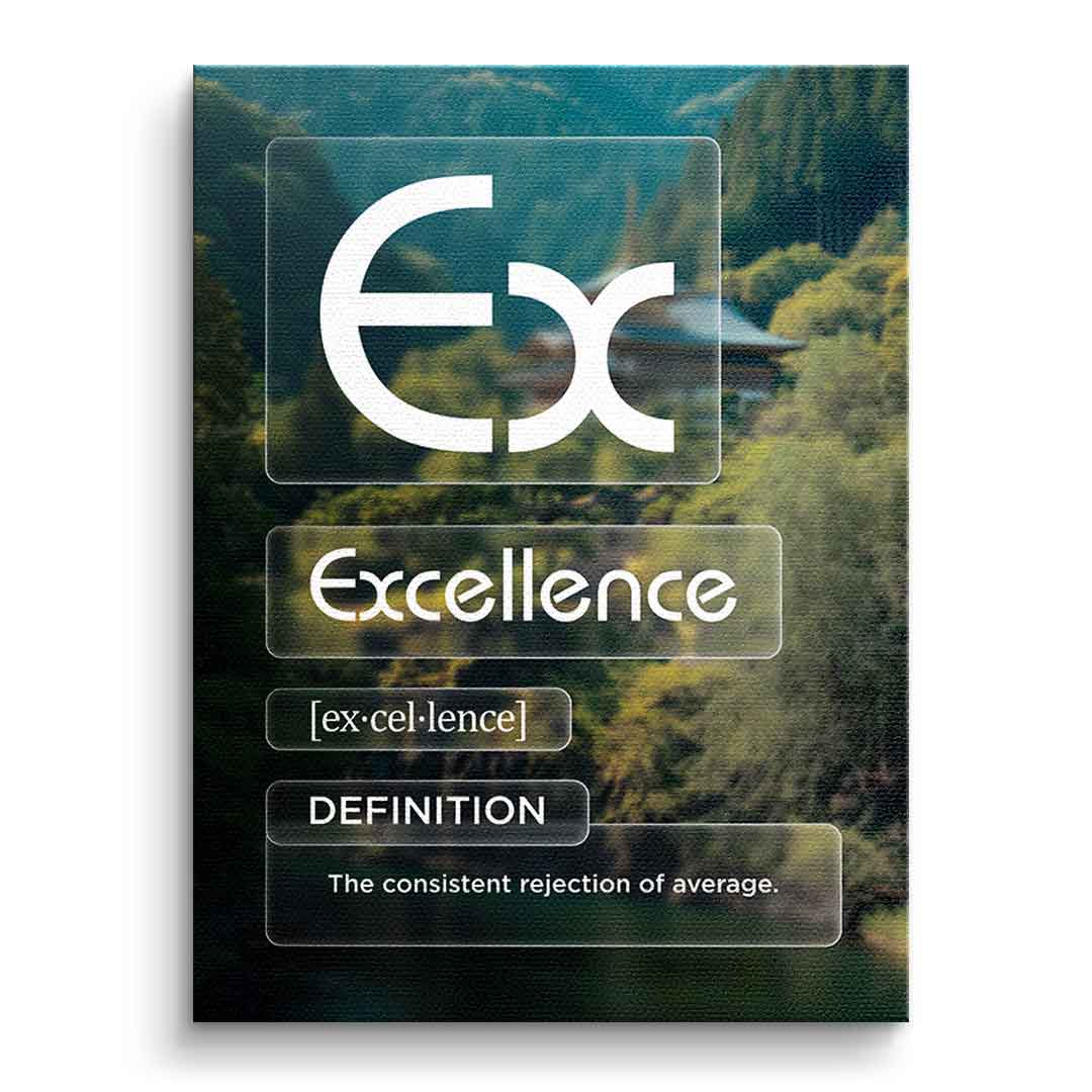 DOTCOMCANVAS® Excellence (Ex) Leinwandbild Version Farbig – Vorderansicht Ohne Rahmen