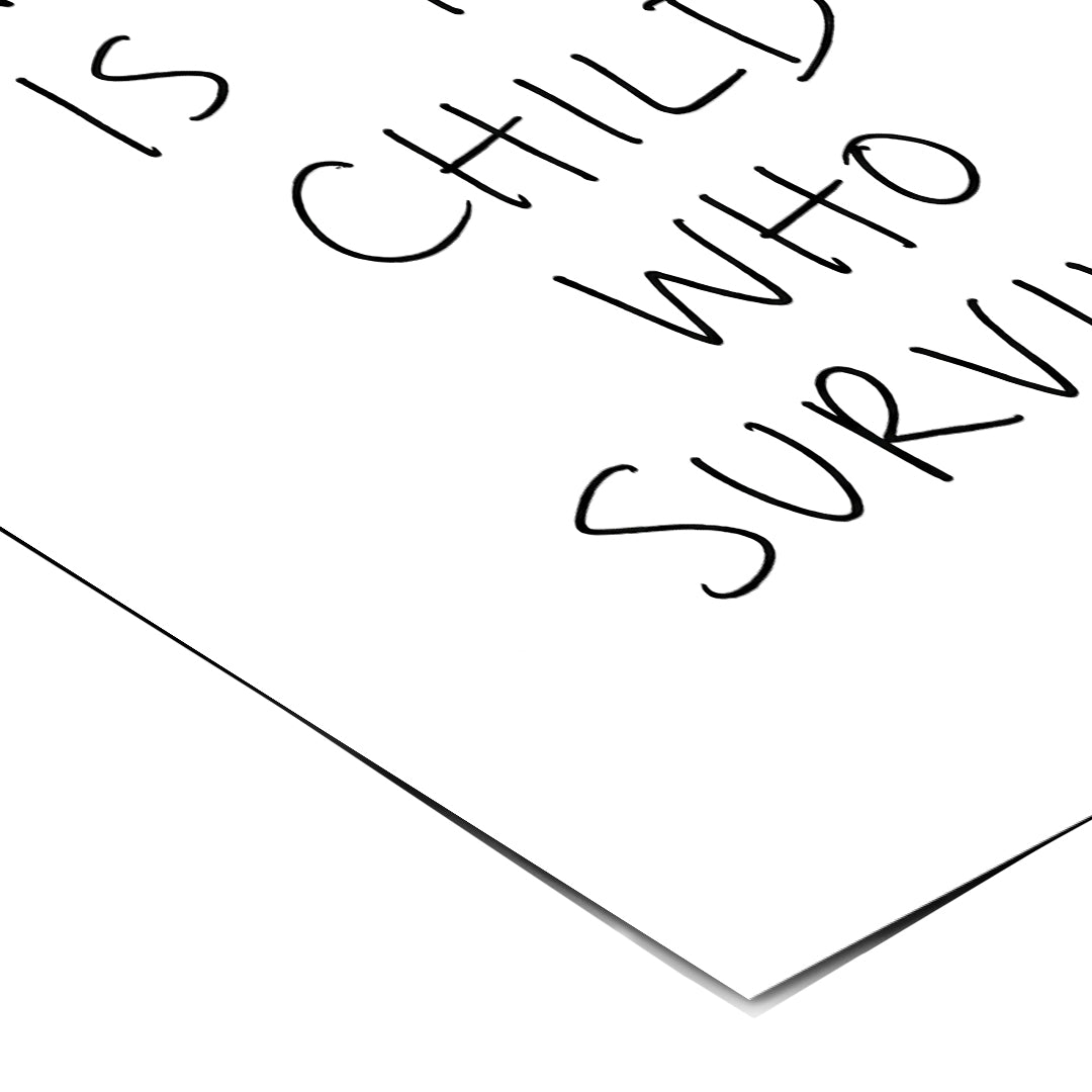 DOTCOMCANVAS Survived Poster Detailansicht