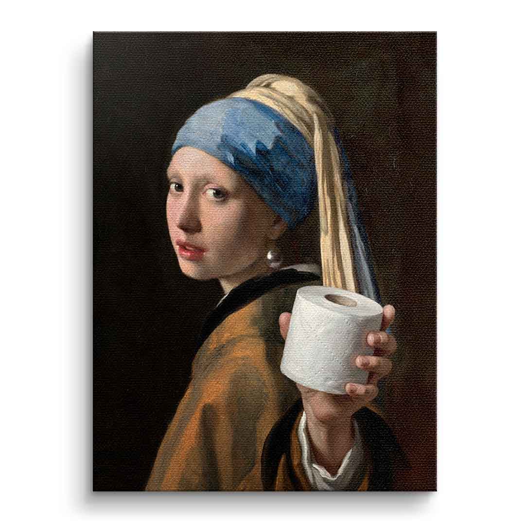 DOTCOMCANVAS Classic Painting for Toilett Leinwand Front ohne Rahmen
