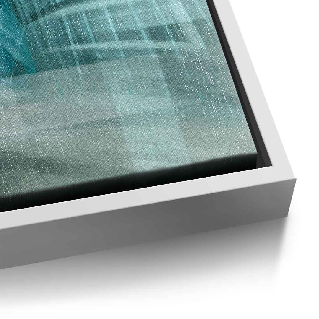 Shining City Pearl Glas - Leinwandbild Detail