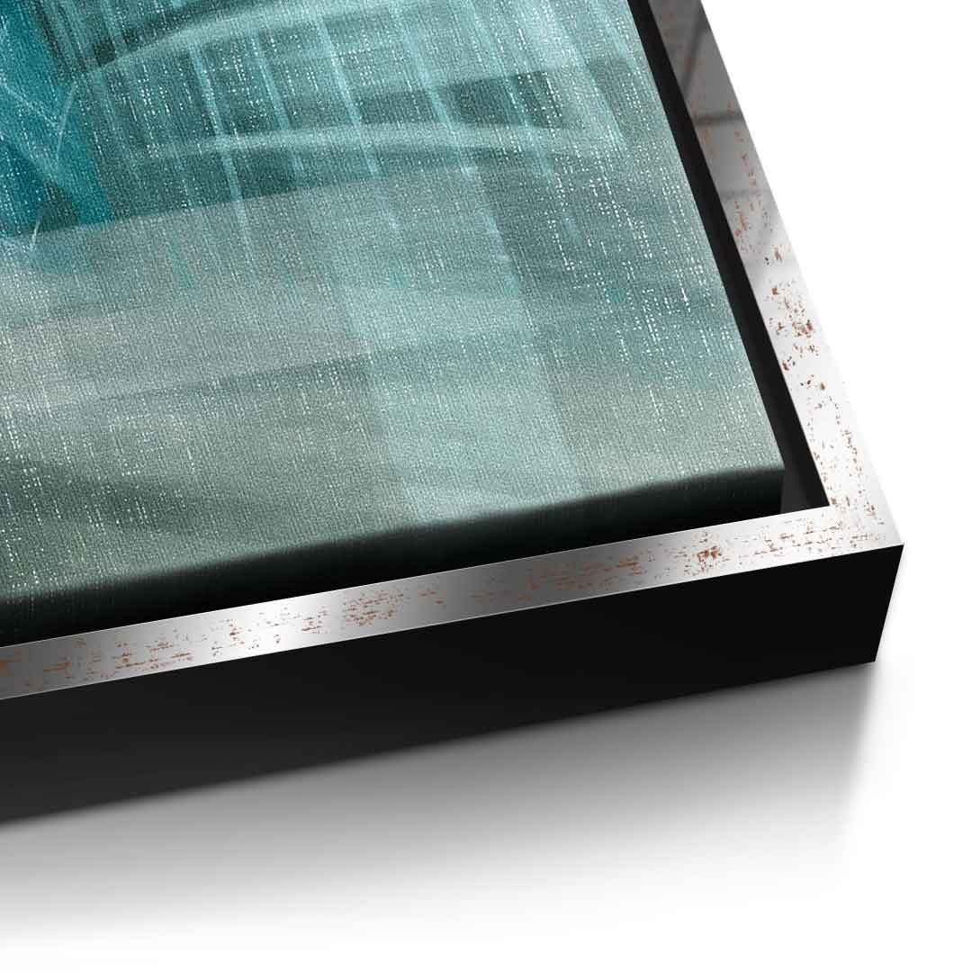 Shining City Pearl Glas - Leinwandbild Detail