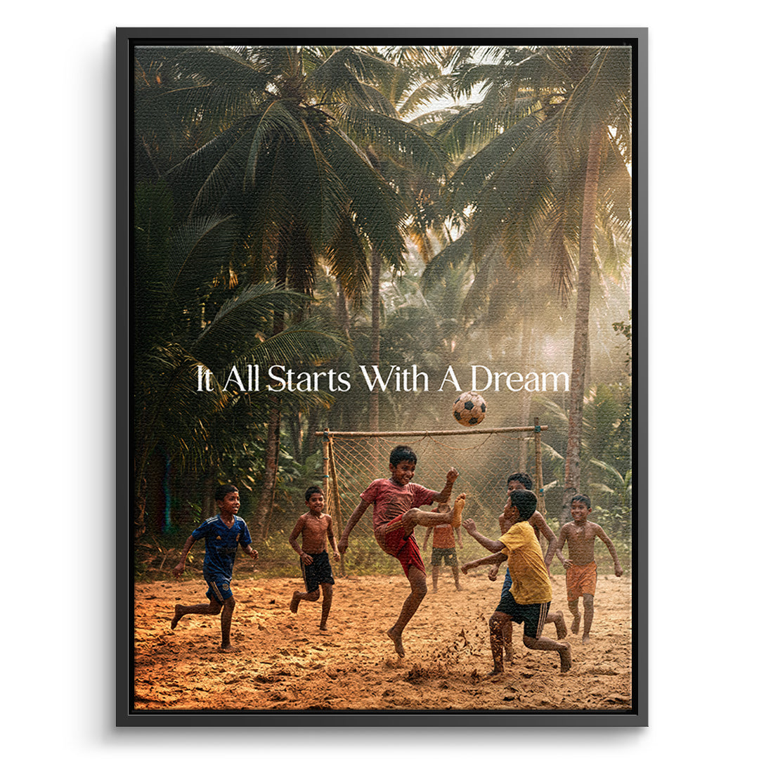 Dream Football Leinwand front bf