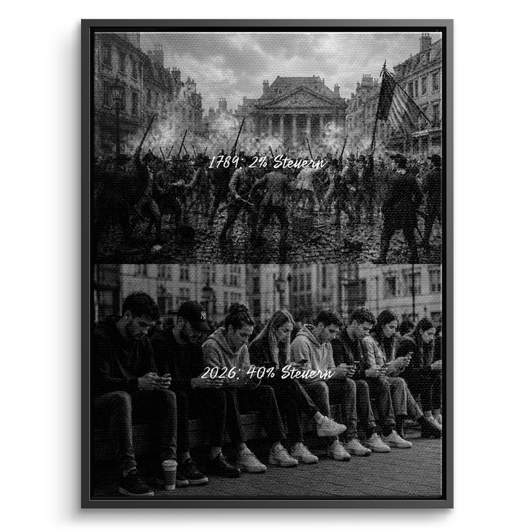 Tax Revolution Leinwandbild front_bf