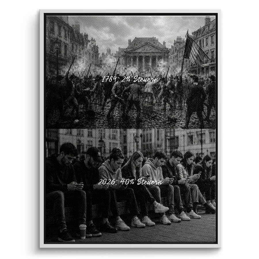 Tax Revolution Leinwandbild front_wf