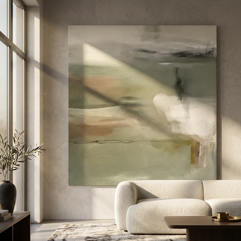 Emerald Whispers Leinwandbild Raum
