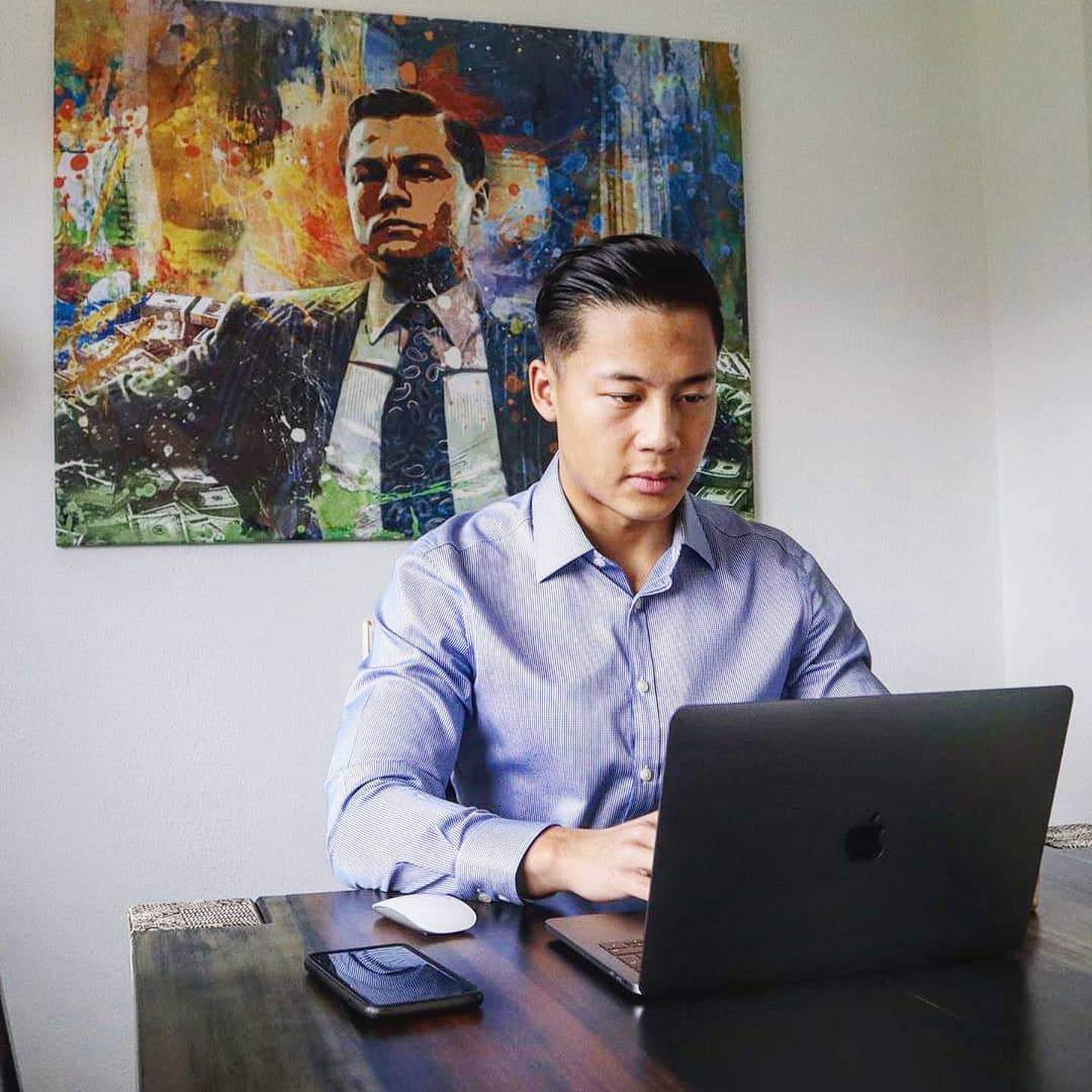 Wandbild Poster Wolf of wall street Jordan belfort Motivation die verhandlung