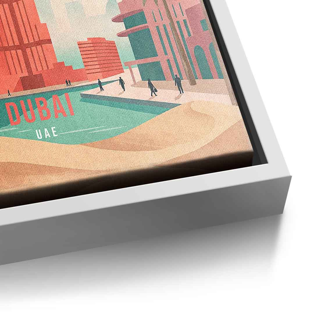DOTCOMCANVAS Dubai Leinwandbild Detail weiss