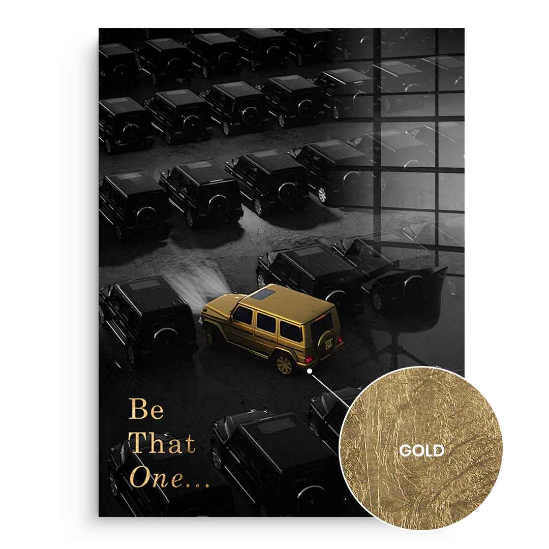 DOTCOMCANVAS 24K Feingold Bild Be That One - 24K Feingold