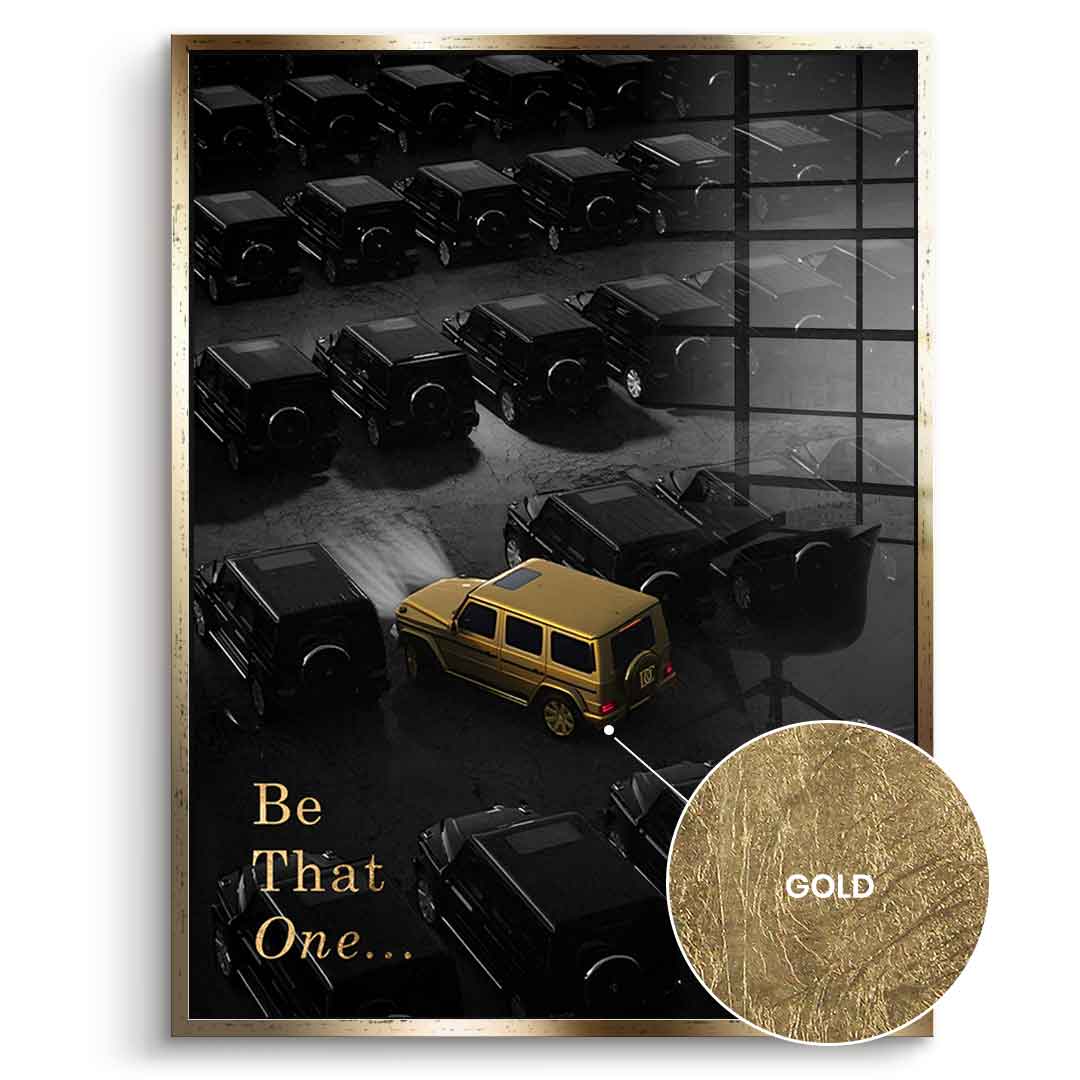 DOTCOMCANVAS 24K Feingold Bild Be That One - 24K Feingold