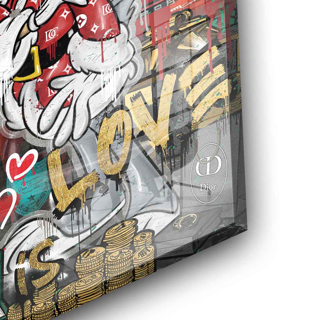 DOTCOMCANVAS 24K Feingold Bild Lovely Bunny - 24K Feingold