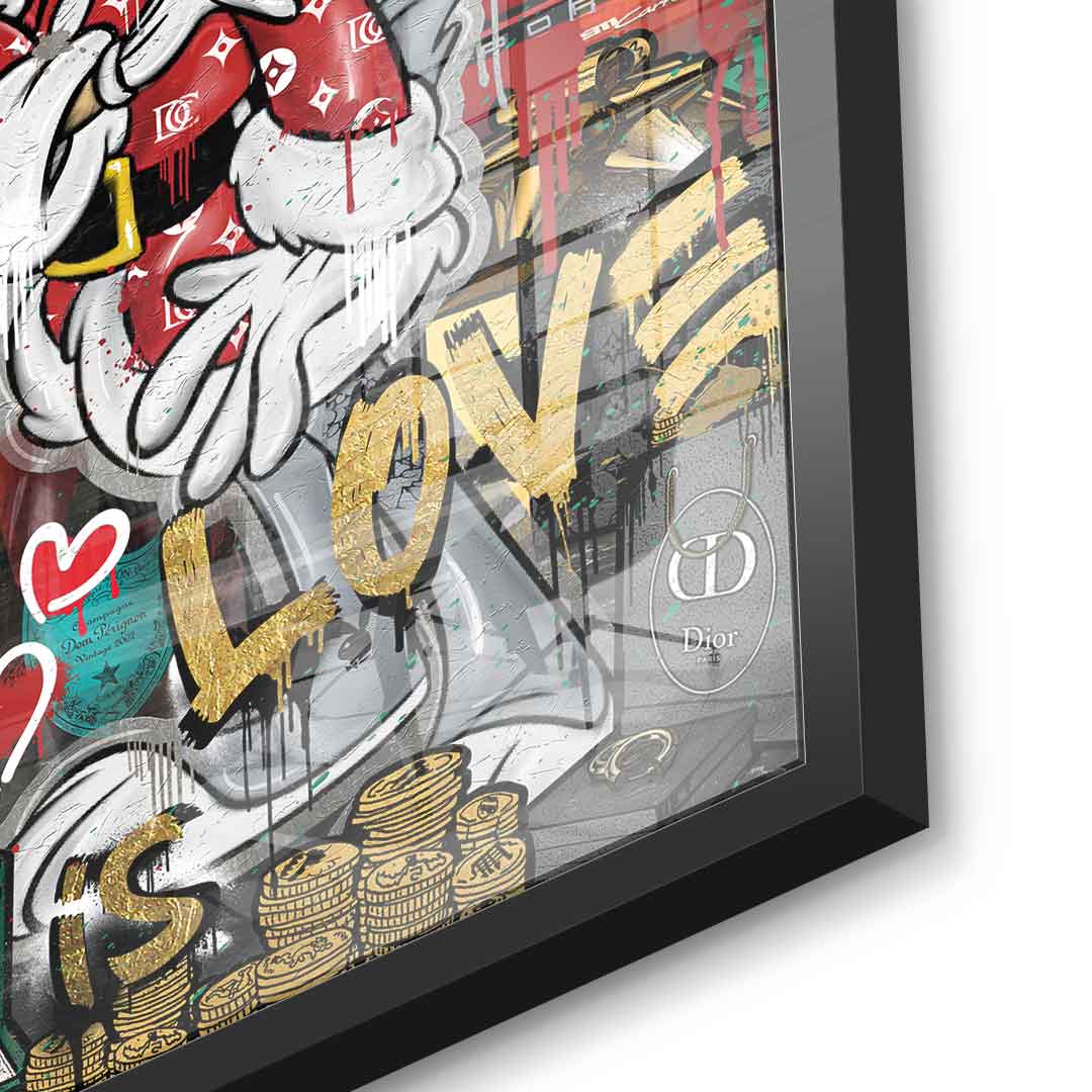 DOTCOMCANVAS 24K Feingold Bild Lovely Bunny - 24K Feingold