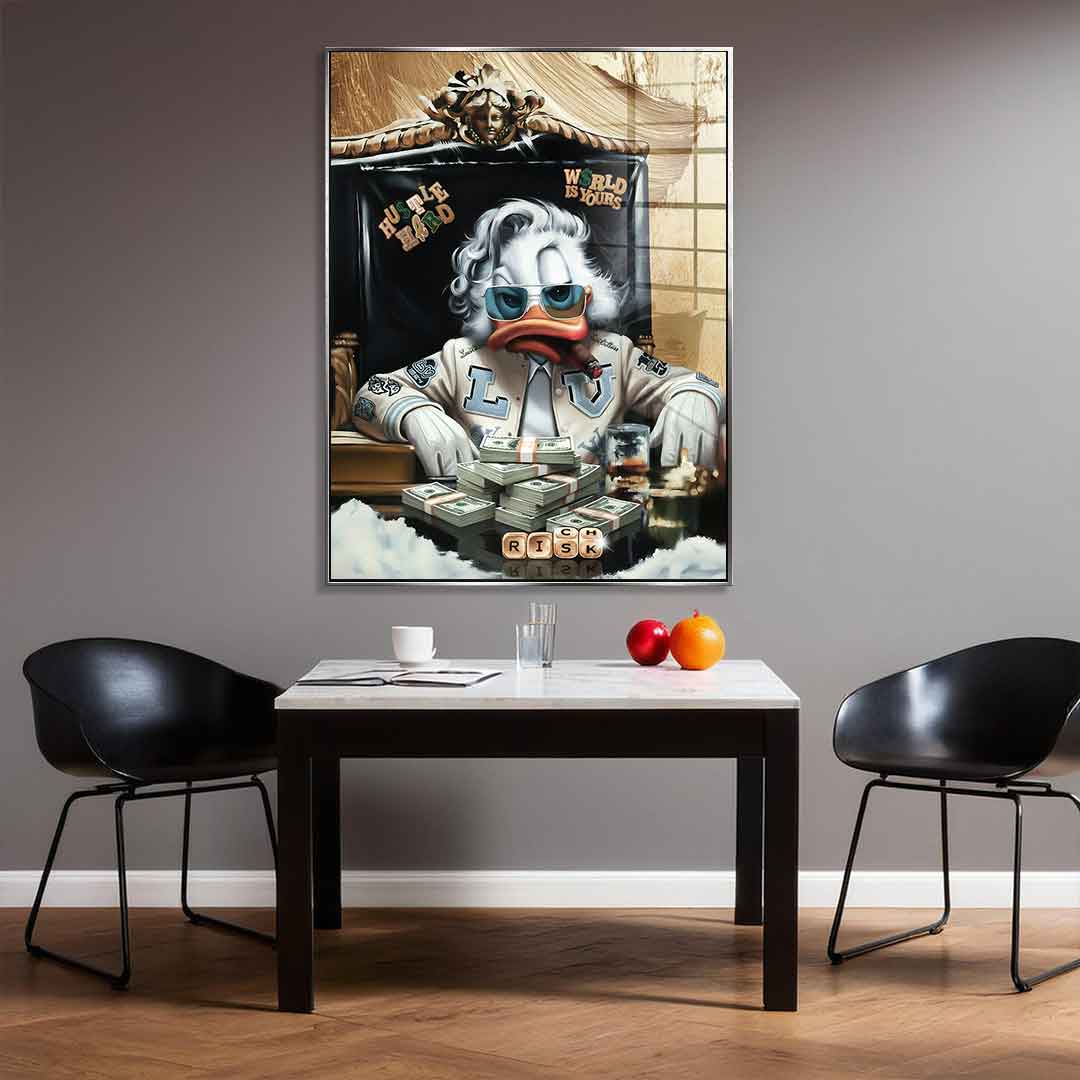 DOTCOMCANVAS 24K Feingold Bild Scarface Duck - 24K Feingold