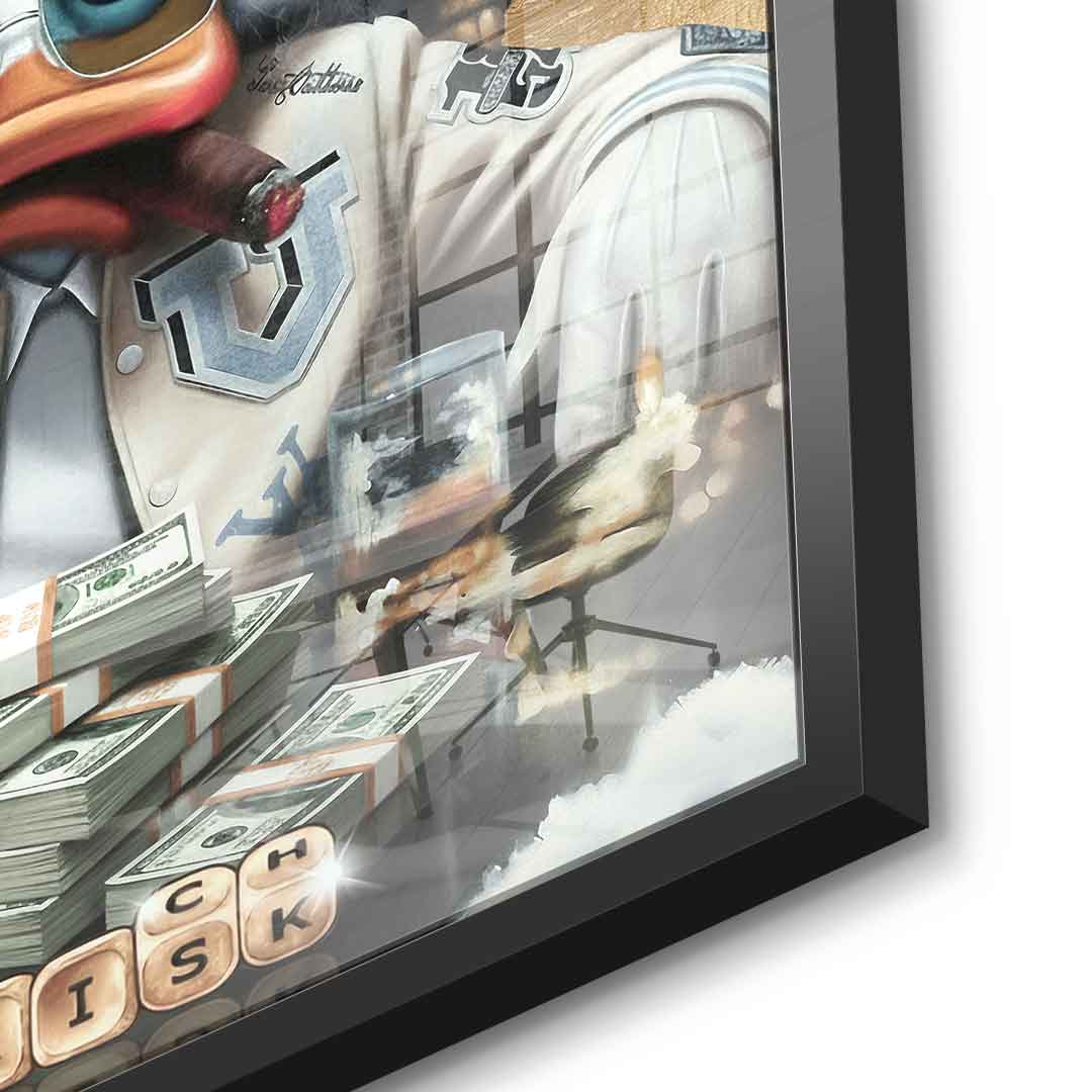 DOTCOMCANVAS 24K Feingold Bild Scarface Duck - 24K Feingold