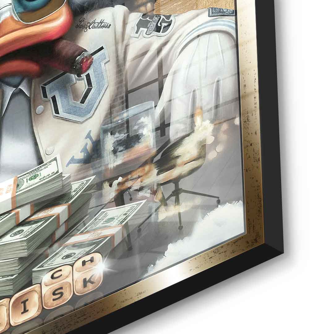 DOTCOMCANVAS 24K Feingold Bild Scarface Duck - 24K Feingold