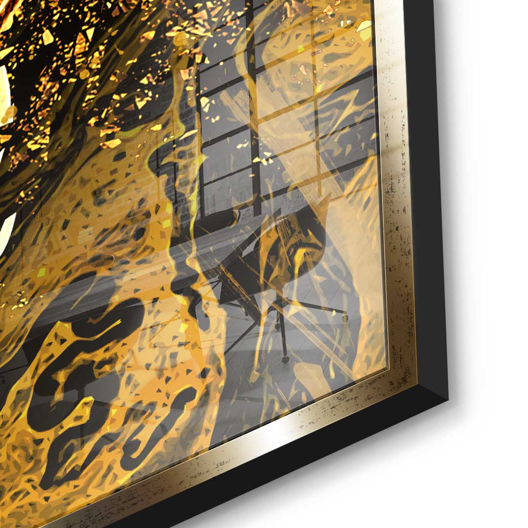 DOTCOMCANVAS 24K Feingold Bild Goldrush Bitcoin - 24K Feingold