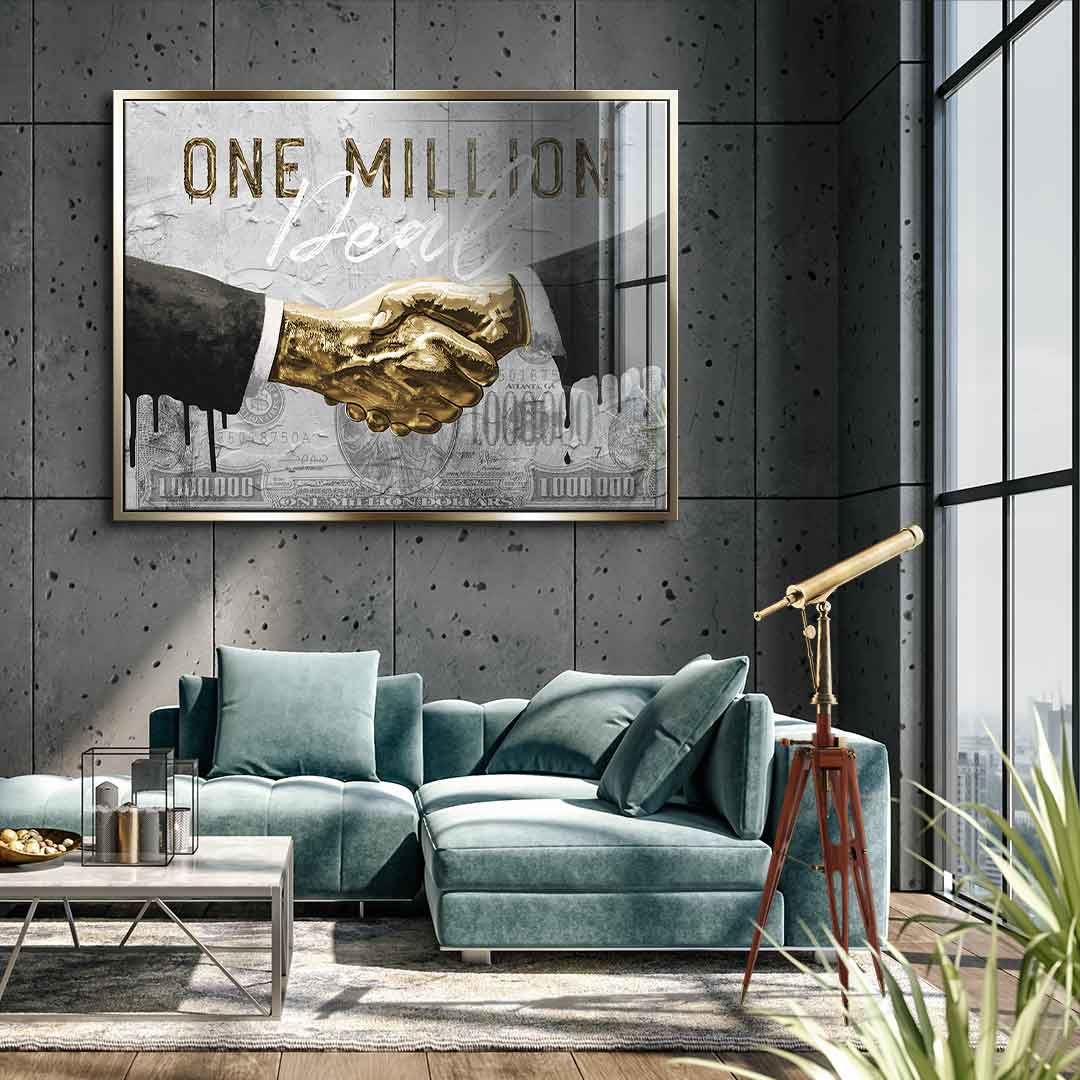 DOTCOMCANVAS 24K Feingold Bild One Million Deal - 24K Feingold