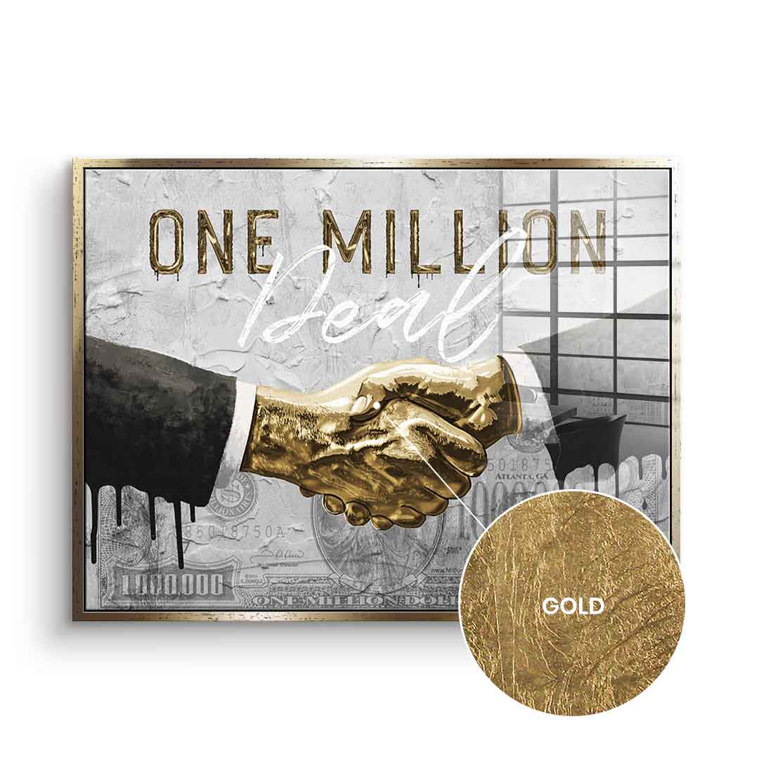 DOTCOMCANVAS 24K Feingold Bild One Million Deal - 24K Feingold
