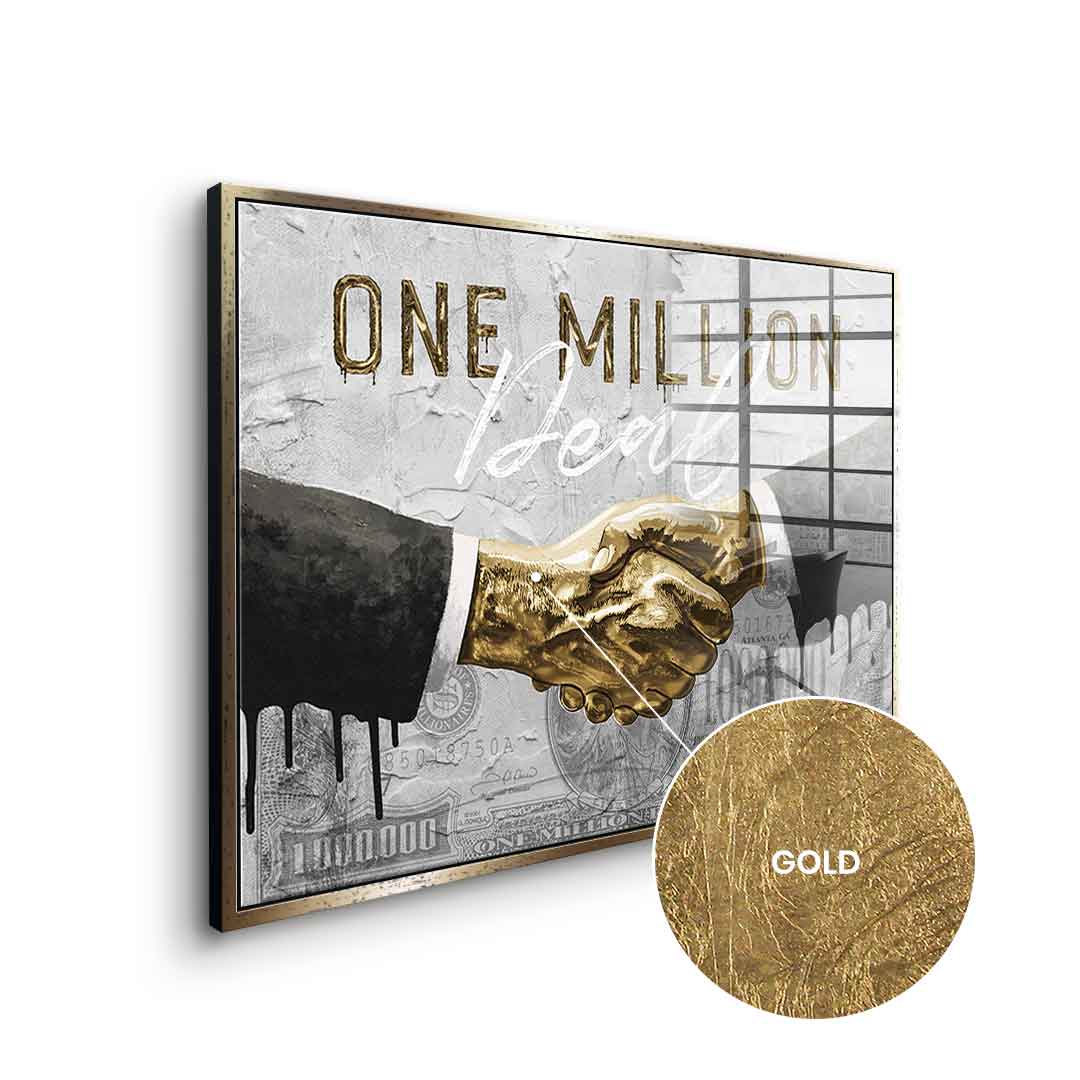 DOTCOMCANVAS 24K Feingold Bild One Million Deal - 24K Feingold