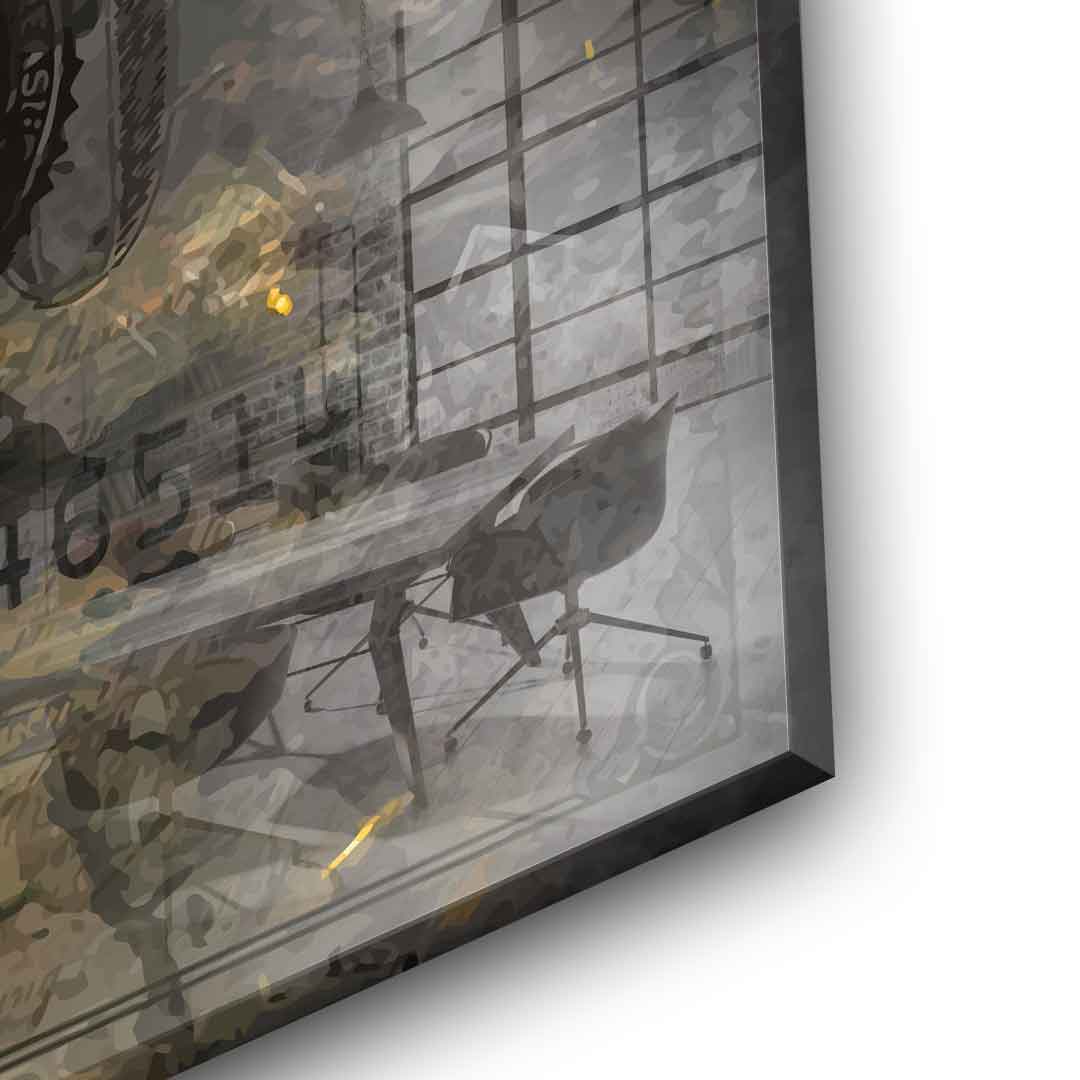 DOTCOMCANVAS 24K Feingold Bild BLACK BULL - 24K Feingold