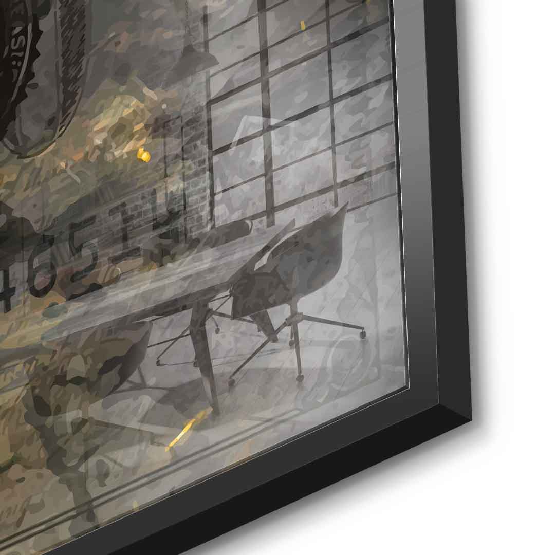 DOTCOMCANVAS 24K Feingold Bild BLACK BULL - 24K Feingold