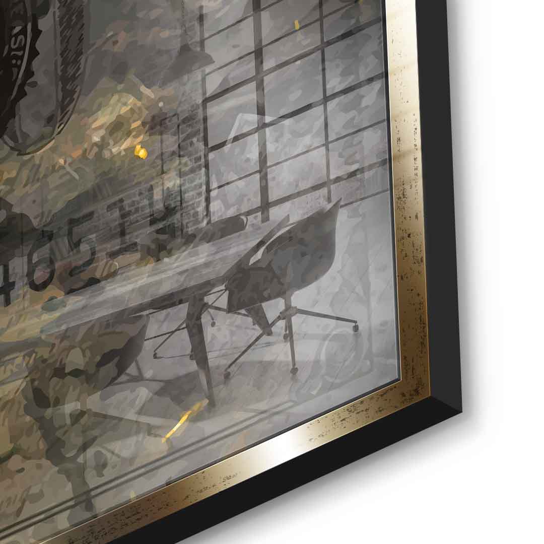 DOTCOMCANVAS 24K Feingold Bild BLACK BULL - 24K Feingold
